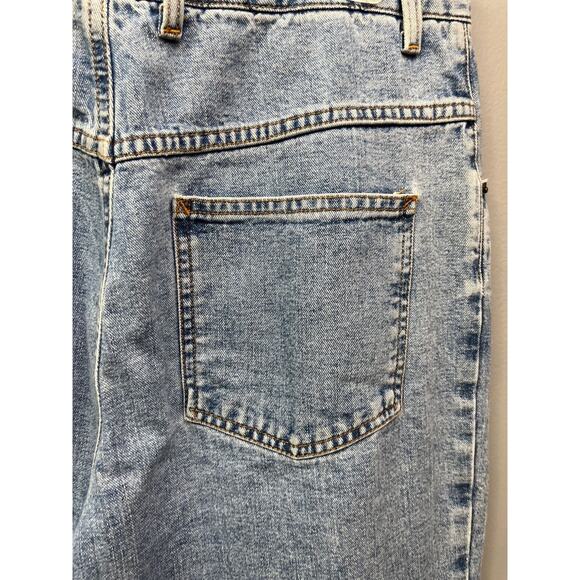 Talbots Mom Jeans Petite size 12P High Waist light wash Vintage Tapered Denim - Picture 5 of 8